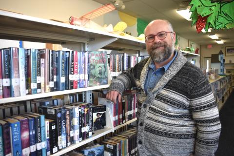 Griffin Anderson is the newly hired branch manager at Hayesville’s Moss Memorial Library