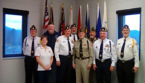 Veteran's Memorial Park Committee members are ,from left, Dwight McClure, Teresa McClure, Sam Davis, Jr., Rondall Brown, Robert Seibert, Bob Bond, Bob Haas, Mitchell Shields and Tommy Hooper.