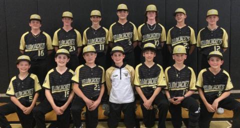 Middle School Baseball team players are, from, front left, Hunter Hill, Rhett Sellers, Rob Barter, Brady Gerdes, Daxon Bruggers, Jacob Cody and Porter Hood; back, from left, Landon Cheeks, Silas Lovingood, Brady Reynolds, Daemien Soto, Lawson Bailey, Micah Moss and Carson Reese.