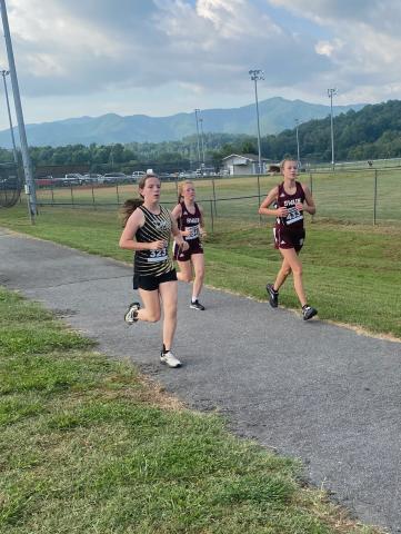 Annie Godfrey, seventh grader, finished 17th place overall at meet.