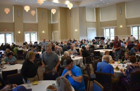 Bill Belian/Contributing Photographer  Blue Ridge Mountain Electric Membership Corp. provided lunch for the members after the annual meeting Saturday.