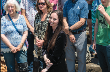 Photo • Kristopher Squibb  Rachel Watson front center; Gail Watson and Billie Shelburn on left.