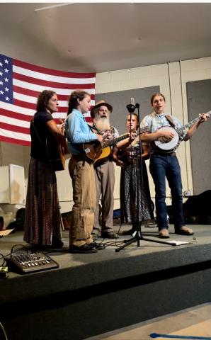The Gladson Family members are, from left, Juliet, Lindy, Todd, Lemuel and Harlen Gladson. They will be performing at the Brasstown Community Center at 7 p.m. Saturday, June 8.