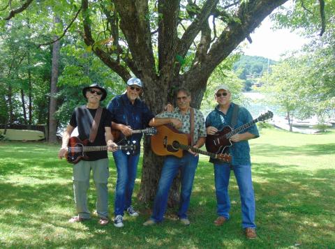 Gnarly Fingers band members are, from left, Brian Kruger, Tom Edwards, Pat List and Keith Layton. They will be performing at 7 p.m. Friday, Aug. 16 on the square.