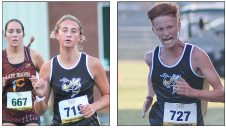 Sydney Greenstone comes in 3rd place at the cross country meet. Noah Carter places 4th in the Smoky Mountain Conference cross country meet on Wednesday, Aug. 21.