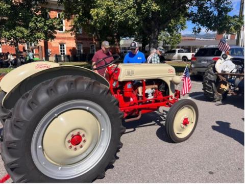 An array of tractors can be viewed after the parade, from restored antiques to modern farm equipment. 