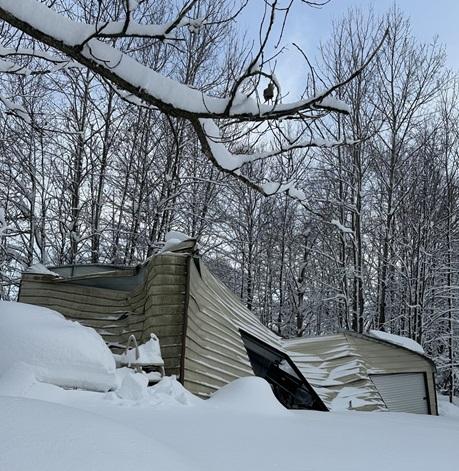 Snow and ice can play havoc on outside buildings.