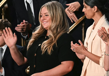 Facebook photo From left, Payton McNabb stands with Second Lady of the United States, Usha Vance at the U.S. Capital Tuesday, March 4. McNabb was recognized by President Donald Trump as he spoke during an address to a joint session of Congress.