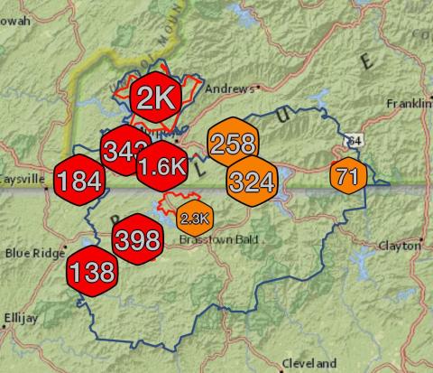 BRMEMC Outage Map