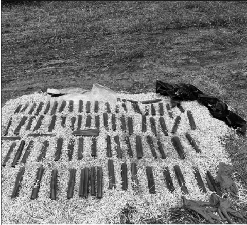 New property owners discovered dynamite that had likely been stored in an old tractor trailer for many years. Law enforcement destroyed it at a remote location.