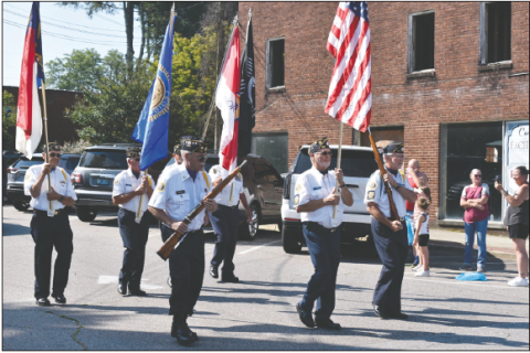 Becky Long • Clay County Progress American Legion marches in the Fourth of July Parade sponsored by the Clay County Chamber of Commerce.