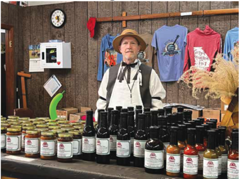 Deby Jo Ferguson • Clay County Progress Visitors can find just about anything they may be seeking including homemade jams, jellies, apple butter and specialty sauces in Pioneer Village at the fair.