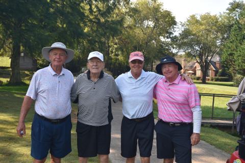 First place winers of the Bethel-Guidry Golf Tournament are, from left, Jerry Stark, Dick Welton, Jim Ackerly and Jack Binswanger.