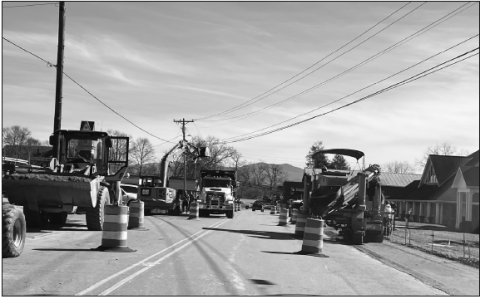 Deby Jo Ferguson • Clay County Progress US 64 Business is undergoing contruction including sidewalks and a roundabout at the intersection near Truett Baptist Church. Travelers can expect some delays over course of the project.