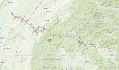TVA has created an interactive inundation map that shows approximately where flooding would occur in the very unlikely event of a failure at the Chatuge Dam spillway. Residents may access the map and video of Chris Saucier, TVA Dam Safety senior project manager explaining the map in more detail at: tva.com/Chatuge .