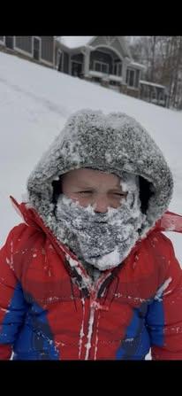 Sawyer Cook isn't letting anything stop him from getting as much time in the snow as he can.
