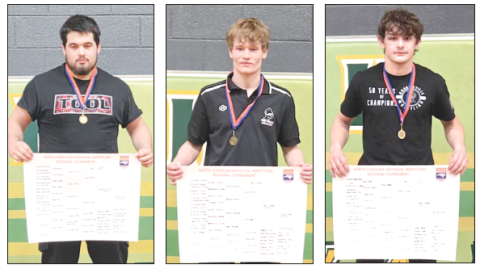Rayland Martinez, Evan Burke and Hayden Hunt