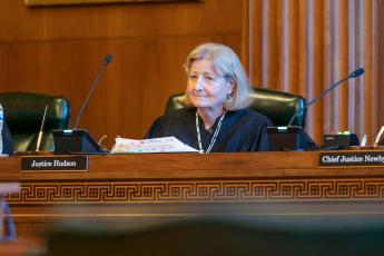 Associate Justice Robin Hudson in session at the N.C. Supreme Court. (Photo by Maya Reagan, Carolina Journal)