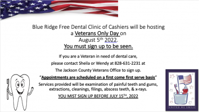 Veterans can receive free dental services