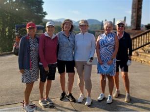 Winners in the League Championship and President’s Cup at Mountain Harbor, from left, are Gloria White, Pat Westbrook, Martha Zimmer, Jean Sullivan, Karen Mussoline and Alison Taylor. Not pictured are Sidney Moser and Paula Stratton.
