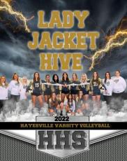 Hayesville High School Varsity Volleyball Team kneeling, from left, Lily Trout, Phoebe Pietila and Kaydence Wood, back, from left, Coach Tammy Dills, Asst. Coach Julie Ledford, Daylyn Murray, Mallory Peck, Emma Shook, Aneliese Scheu, Katie Pierce, Trinity Frias, Gracie Perry, Madison Moore, Addison Sorrells and Asst. Coach Larkin Giddens.