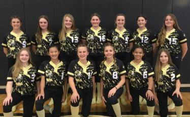 Hayesville Middle School Softball players are, front, from left, Callie Long, Lucy Trout, Caroline Wade, Addy Patterson, Riciayah Jackson and Maddie Long; back, from left, Micalynn McClure, Candace King, Lillie McClure, Danielle Anderson, Jasmine Brooks, Kara Bauer and Breanna Patterson.