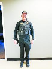 Clay County Sheriff’s Officer Kyle Lickteig wears the MOLLE ballistic carrier with all of his equipment attached with the exception of his issued handgun. Sheriff Mark Buchanan said Lickteig has led the Clay County Sheriff’s Office’s transition from belt held equipment to that of MOLLE vests.