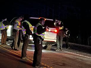 Deby Jo Ferguson • Clay County Progress Team at first station at Clay/Macon county line at Black Gap New Year’s Eve at 7 p.m. includes officers from surrounding counties and the State Highway Patrol.