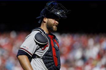 Brian McCann announced his retirement from the Braves after a disappointing Game 5 loss Wednesday. Associated Press photo