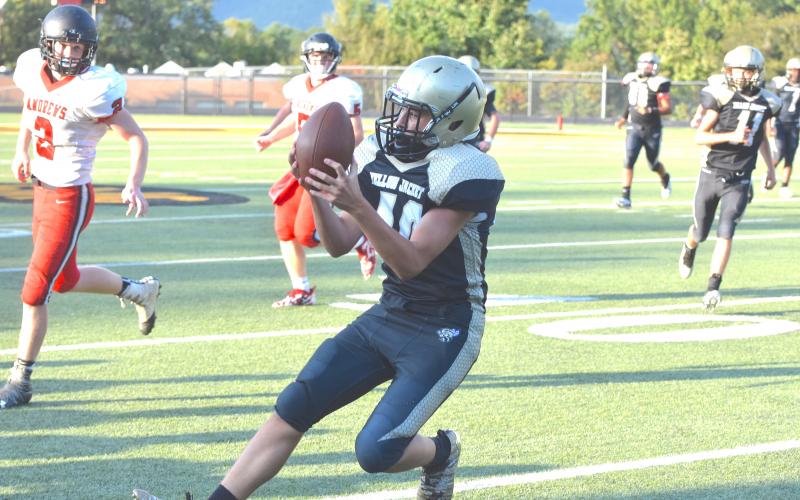 The JV Yellow Jacket football team returned to action Thursday, Sept. 19 as they hosted Andrews.