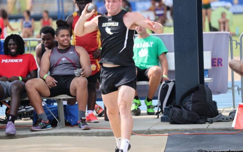 @hague.doug Jake McTaggart grabbed a fifth place finish in the shot put.