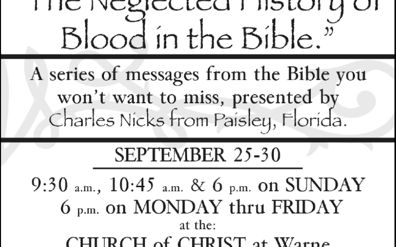 The Neglected History of Blood in the Bible