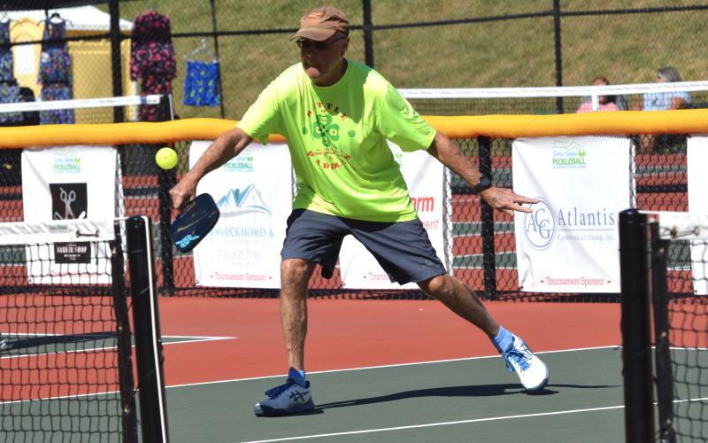 Clay County resident Jim Ackerly and his men’s doubles partner won 5 of the 6 matches in their bracket to take the Bronze medal in Hiawassee.