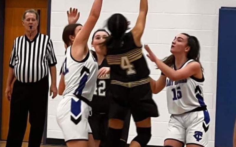 Photo submitted Kaydence Morrow was the high scorer in the game against Towns County with 20 points.