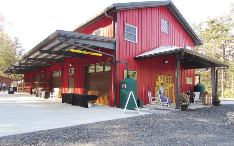 Lorraine Bennett • Clay County Progress Hinton Center dedicated the Educational Tool Barn on Monday, April 15.